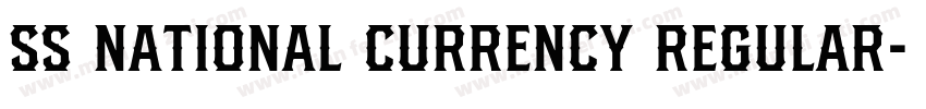 SS National Currency Regular字体转换